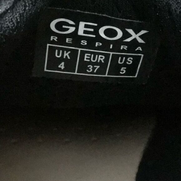 Geox Respira DJ rock womens trainers lace up shoes black size youth 5 womens 7 - Picture 8 of 8